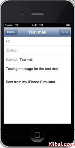 iOS - 發(fā)送電子郵箱(Email) iOS Tutorial